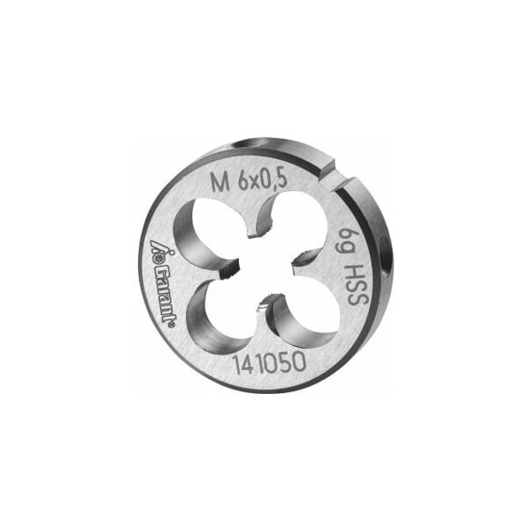 Garant M6X0.5 HSS Round Die, Closed/Pre-Slit Form 141050 6X0,5 - main